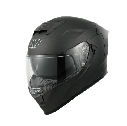 Casque de moto modulable MY 936 - Titane mat - Taille L (59-60 cm) - Homologué ECE, visière pare-soleil