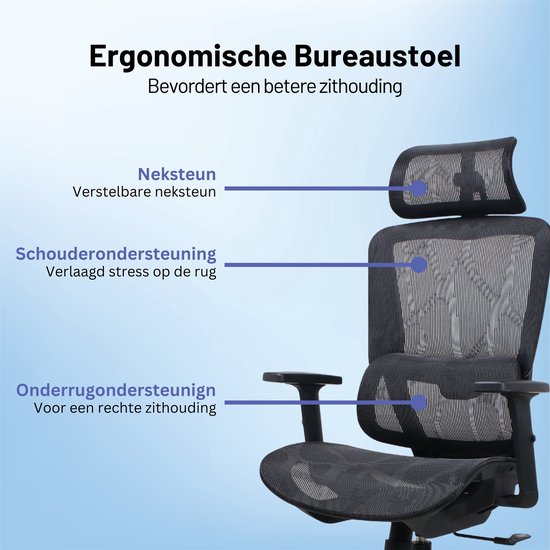 GAME HERO® Trader X1 Ergonomic Office Chair - Siège de bureau pour adultes - 130KG - Noir