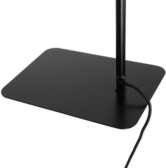 Lampadaire Lumo 4607BR - lampe de lecture moderne noire avec des touches de bronze, orientable et à intensité variable, Mexlite