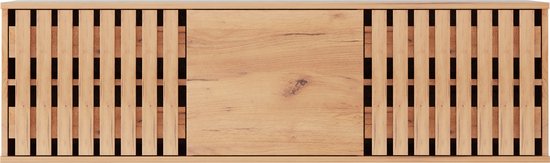VDD Home - Meuble TV - Meuble TV suspendu - Bois - 130 x 53 x 40 cm - À poser ou à suspendre