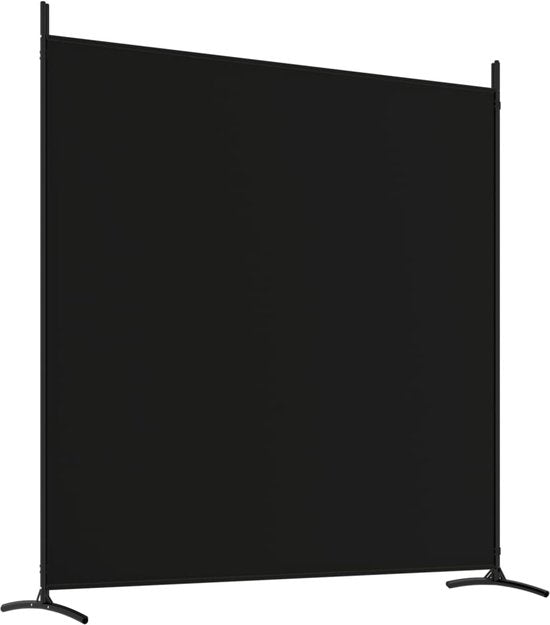 vidaXL - Paravent - avec - 4 - panneaux - 698 x 180 - cm - tissu - noir