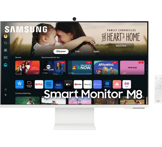 Samsung Smart M8 LS32DM801UUXEN - Écran intelligent 4K - Apple AirPlay - Tizen - Wi-Fi - 32 pouces