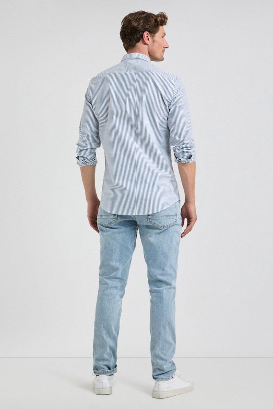 Chemise McGregor, chemise Oxford à larges rayures, Mm999 6001 03 2100, bleu marine, homme, taille M