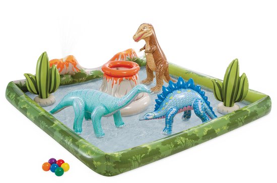 Centre de jeux Intex Jurassics Adventure - 201 x 201 x 36 cm