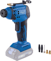 Scheppach C-AC20-X - Pompe à air sans fil - Compresseur d'air - Pompe à pneus - Pression de service de 7 bars - Écran LCD - Kit d'accessoires 6 pièces inclus