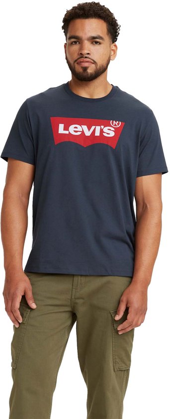 T-shirt Levi's à logo graphique bleu foncé (navy) - Taille L - Homme - T-shirts décontractés