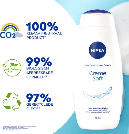 Crème de douche Nivea Soft 500 ml