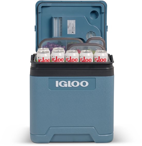 Igloo - IE27 DC - Glacière thermoélectrique – 12 V CC – 26 L – Couleur : bleu