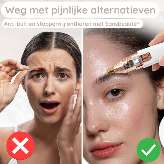 Tondeuse à sourcils - épilateur visage femme - Sansbeauté® - épilateur visage femme - épilatoire - épilateur visage impeccable - mini rasoir tondeuse - électrique