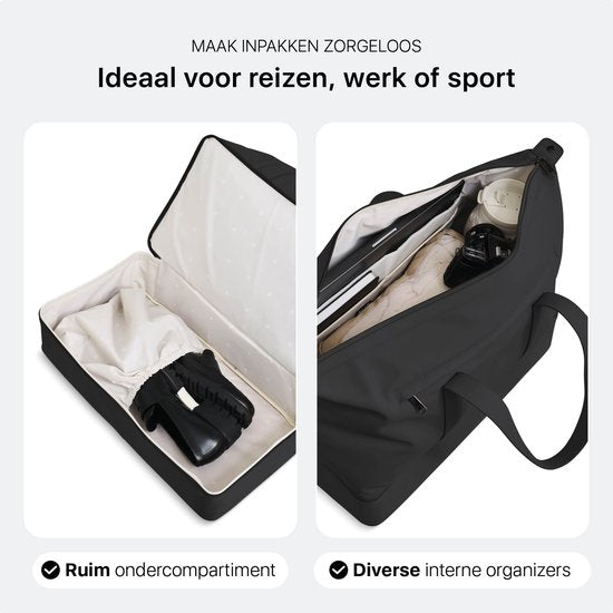 ONYX The Weekender – Sac de voyage pour femmes et hommes – Sac de week-end 50 L – Sac de voyage en tant que bagage à main – Noir Onyx