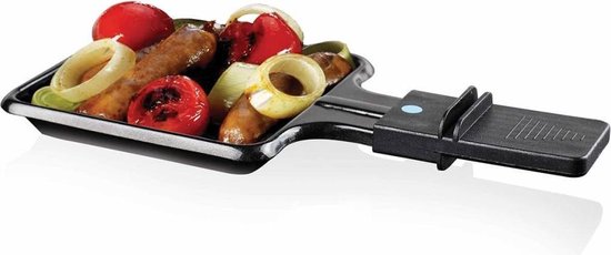 Ensemble Princess Gourmet 162810 - Raclette et grill en pierre « Party » – 4 personnes – 21 x 21 cm - Thermostat réglable - 600 W - Sans PFAS