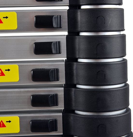 Échelle télescopique - Échelle télescopique pliante - Hauteur de travail - Aluminium - Convient à un usage privé et professionnel - Échelle télescopique pliante - Charge maximale : 150 kg