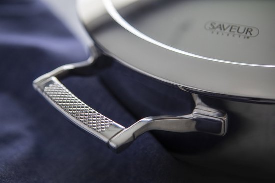 Cocotte avec couvercle - Saveur Selects - Ø22.9 cm - Acier inoxydable - Sans PFAS - Compatible induction et four