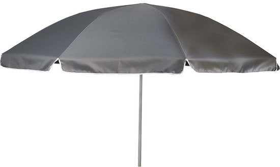 Bo-Camp - Parasol - À bras articulé - Ø 165 cm - Gris