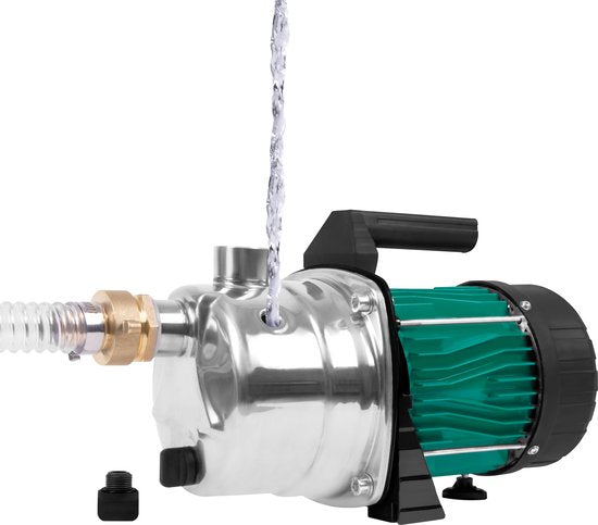 VONROC Pompe d'arrosage / Pompe à eau 1000W - 3500l/h - corps de pompe en acier inoxydable - Pour arroser le jardin/la pelouse