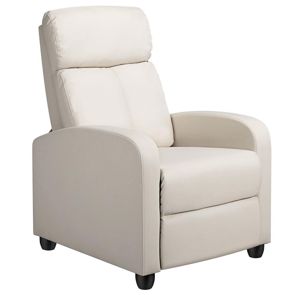 Fauteuil de relaxation Yaheetech - Noir - Cuir PU - Réglable - 120 kg - Avec repose-pieds