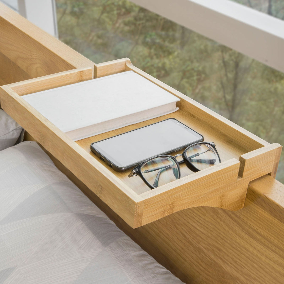 Table de chevet pliable - SoBuy -  Table de nuit - Max 2,5 kg - 36 x 25 x 9 cm - Bois