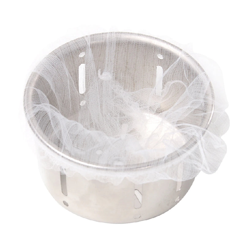 Filtres d'évacuation d'évier BJ - Lot de 500 pièces - Blanc - Polyester - 10 x 10 cm