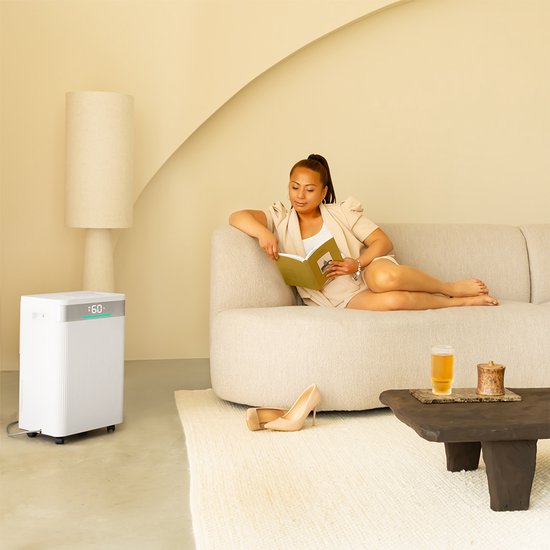 VONROC Déshumidificateur - 20L/jour - Réservoir d'eau de 4,5L - Contrôle Wifi & app - Filtre à air HEPA & Carbone