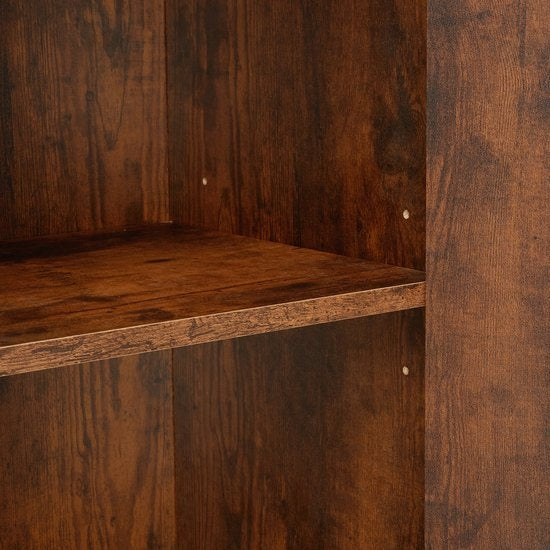 tectake - Armoire murale Doncaster 60x38x125cm - brun foncé industriel