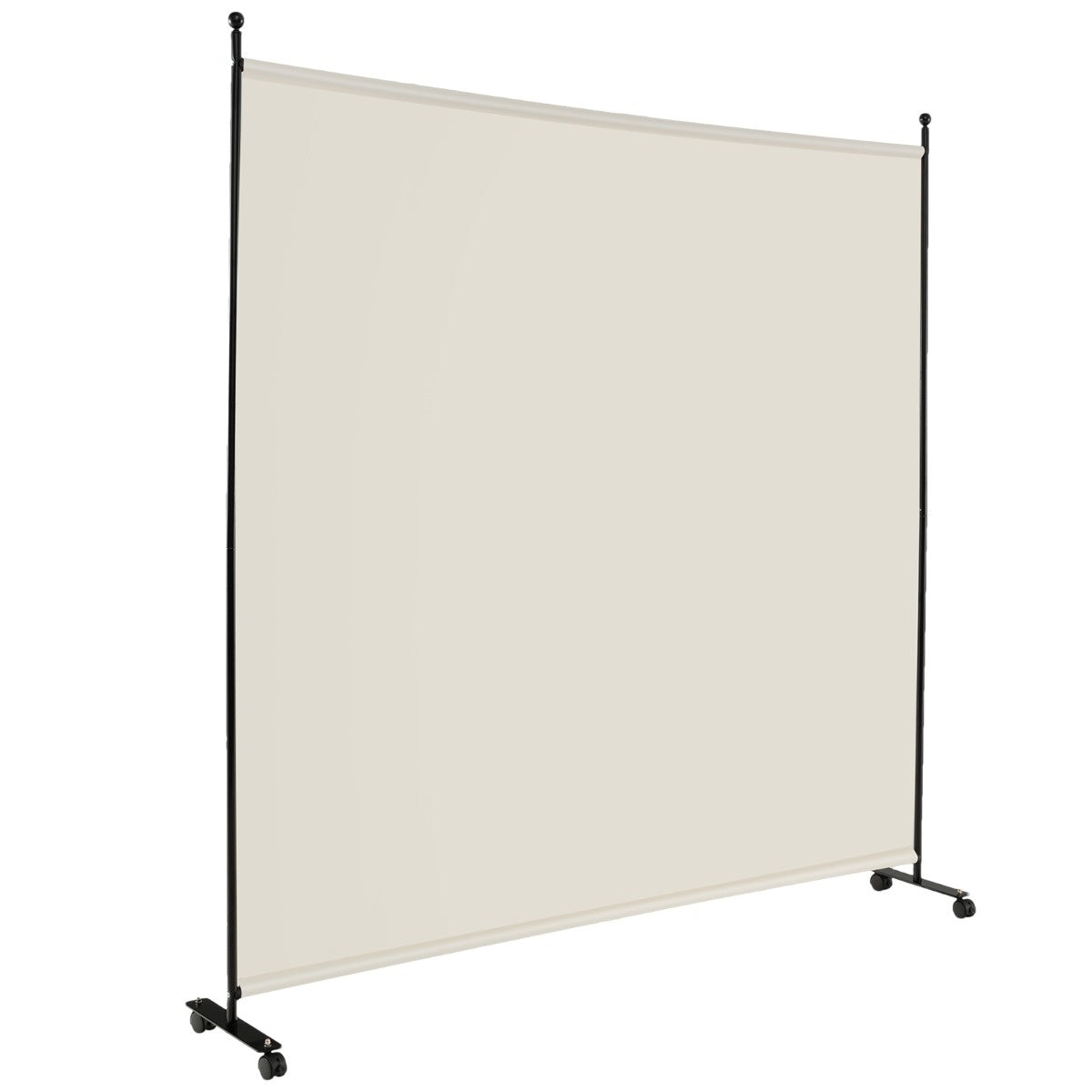Côte de séparations individuelles avec un panneau de séparation de 184 x 30 x 184 cm blanc