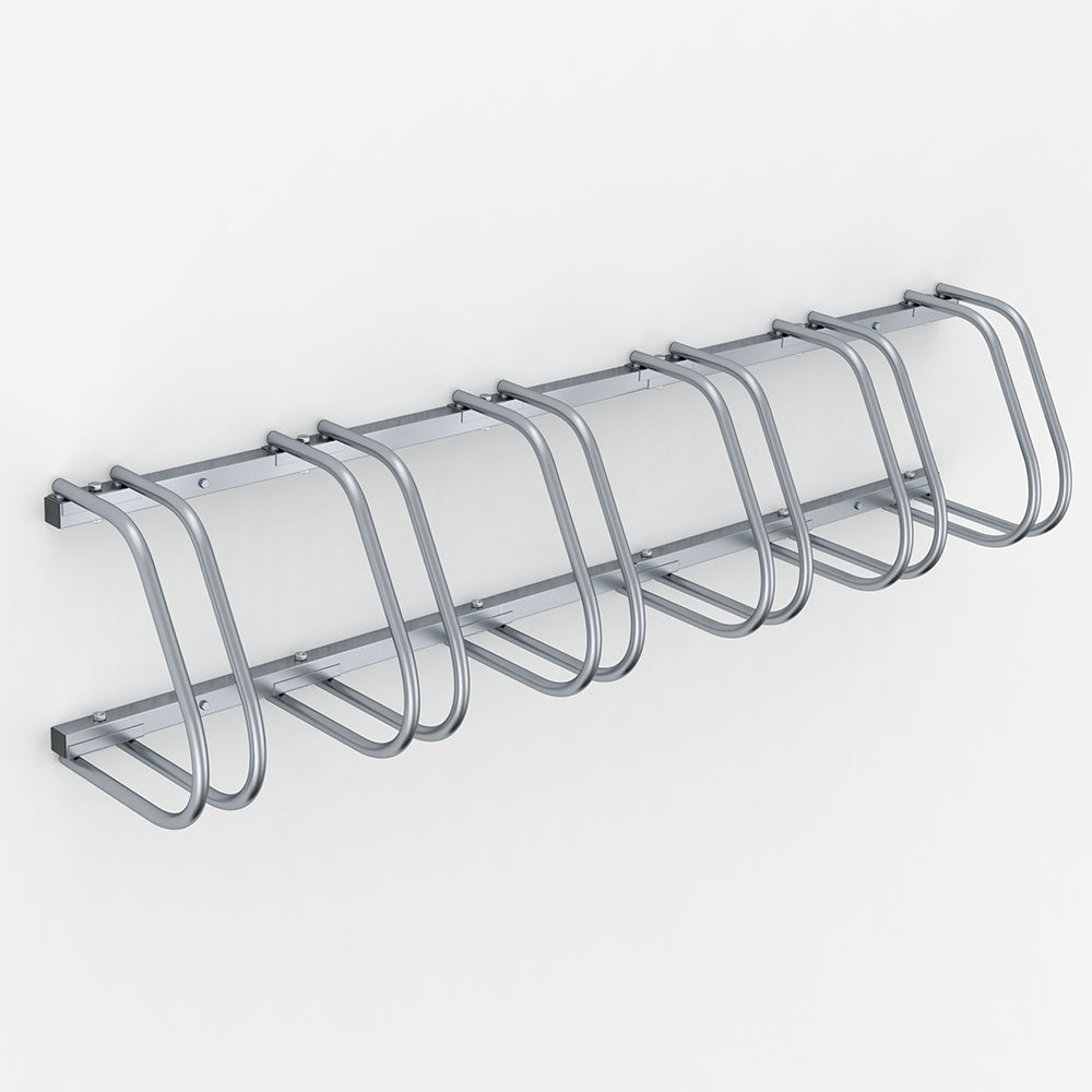 Monza Porte-vélos - Rangement des vélos - pour 6 vélos - 160x32x27 cm - Porte-vélos en métal