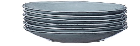 assiette CLOUD Ø21,5cm - 6 pièces - Gris orage
