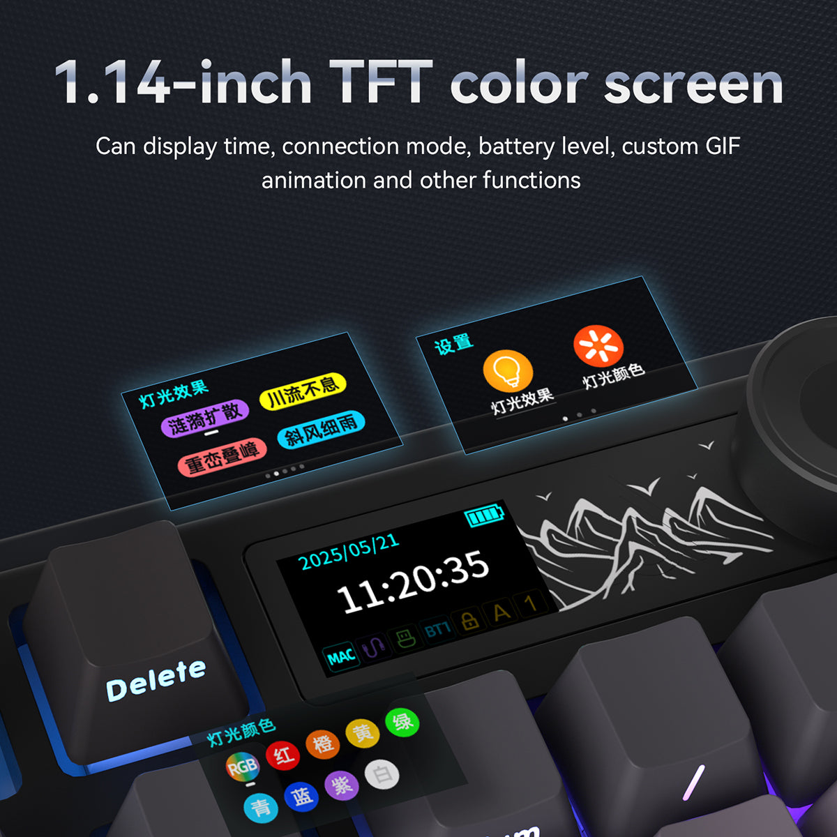 Clavier mécanique AJAZZ AK980 V2 - Starry Night Gray