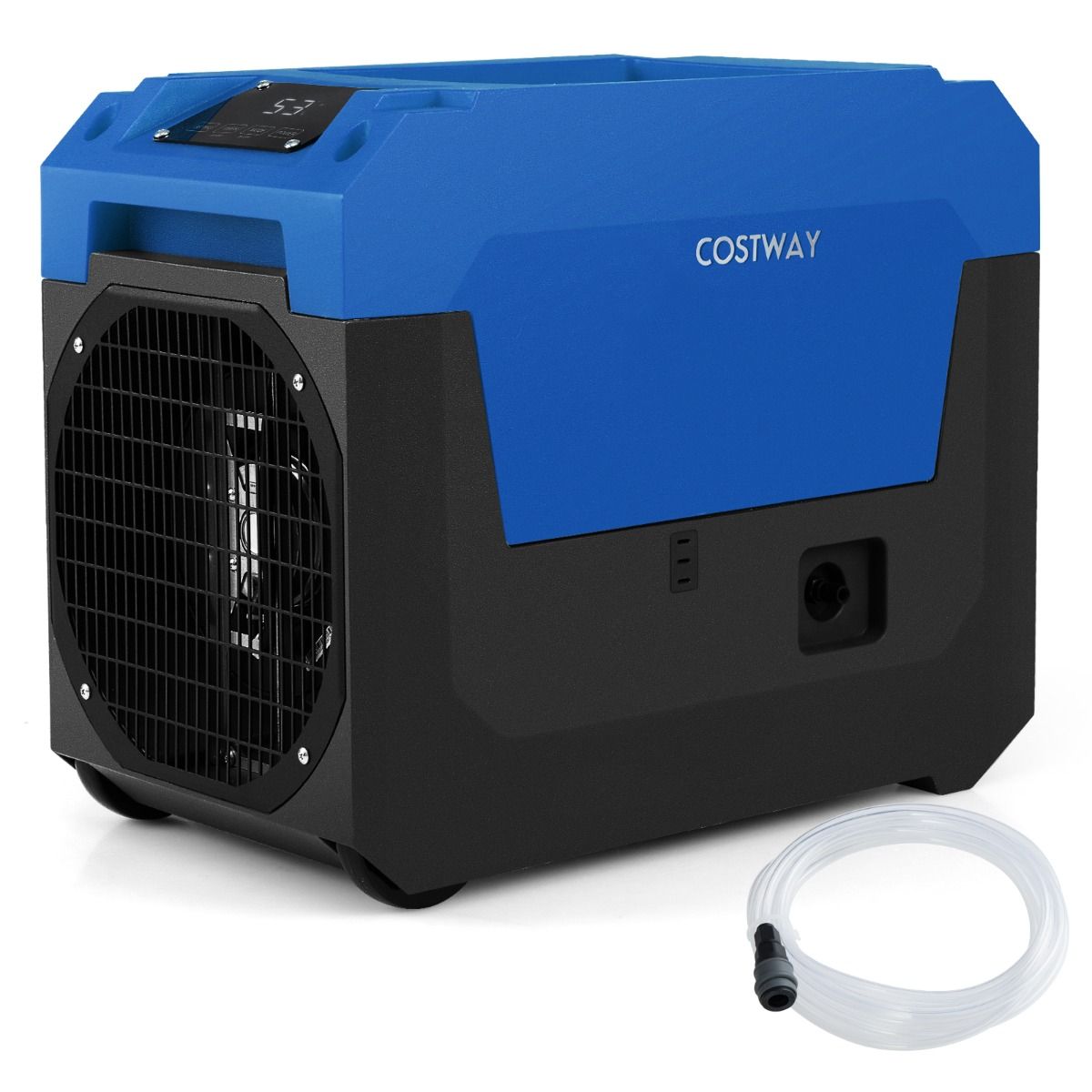 Déshumidificateur industriel Coast - 66 litres par jour - avec pompe et tuyau d'évacuation - bleu/orange
