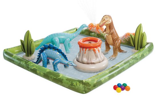 Centre de jeux Intex Jurassics Adventure - 201 x 201 x 36 cm