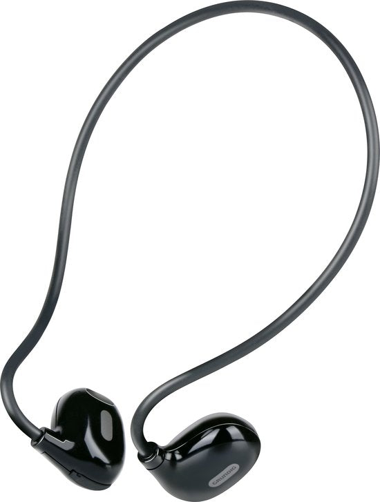 Grundig Bone ConducGrundig Écouteurs sans fil Bluetooth - Écouteurs sans fil à conduction d'air - Écouteurs avec microphone - 5 heures d'autonomie - Recharge via USB Type-C - Appels mains libres