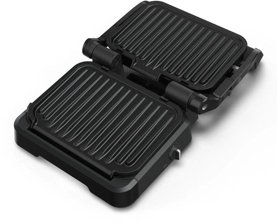 Tefal OptiGrill 4-en-1 GC7748 – Gril de table intelligent – Gril, barbecue de table, four et repas complet – 9 programmes automatiques – Indicateur de cuisson – 2 100 W – Noir/inox