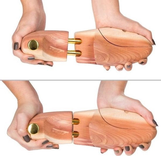 Tectake - Arbre à chaussures de luxe taille 42-43 en bois de cèdre - 402252