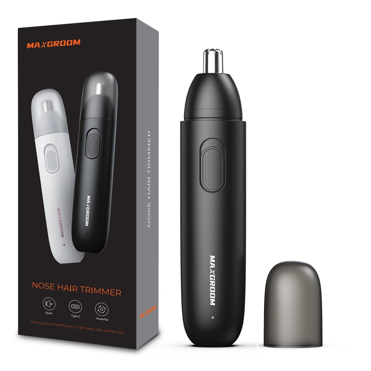 Tondeuse rechargeable MAXGROOM pour poils du nez et des oreilles