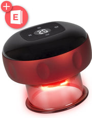 Nuvance - Appareil électrique de massage de la cellulite - 12 niveaux et températures - eBook inclus - Corps entier - Cupping Cups Set Massage - Cellulite Cups - Hijama Cups - Anti Cellulite