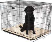 Brixy Dog Bench - Banc pour chiens - Taille L - Pliable - 91 x 58 x 65 CM - 2 Portes - Noir