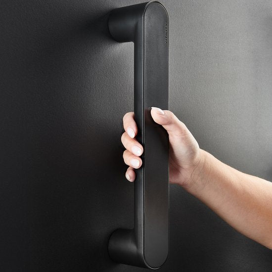 Barre d'appui murale VITILITY ID - Noir charbon - Barre d'appui pour toilettes - Noir 35 cm
