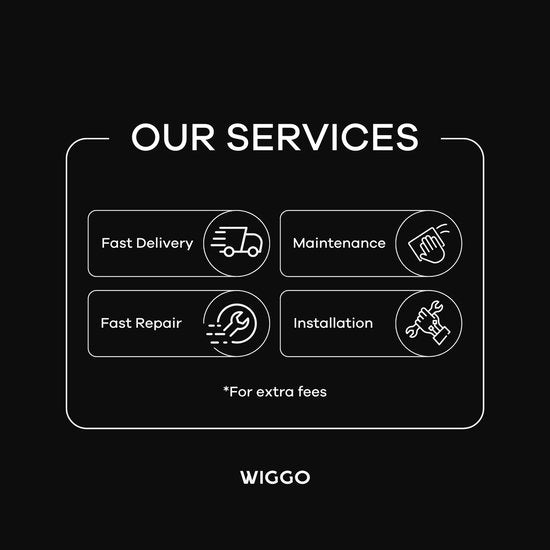 Wiggo WMO-E4562H(B) - Mini-four autonome avec plaque de cuisson - Électrique - 60 cm - 45 litres - 3 534 W - Garantie 5 ans - Noir