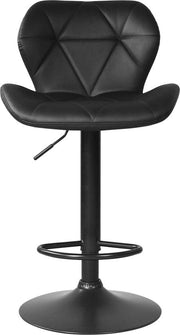 VDD Lot de 2 tabourets de bar noirs - 48x120 cm