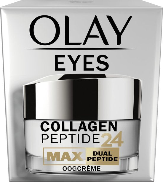 Olay Collagène Peptide 24 Max - Crème pour les yeux - Au collagène peptide et à la niacinamide - Sans parfum - 15 ml