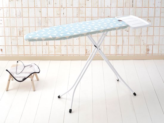 Table à repasser Brabantia Perfect Flow B - avec support pour générateur de vapeur - 124 x 38 cm - Fresh Breeze