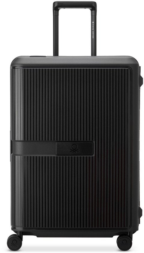 Delsey Paris x United Colors Of Benetton - Color Block - Valise de voyage 66 cm - Noir