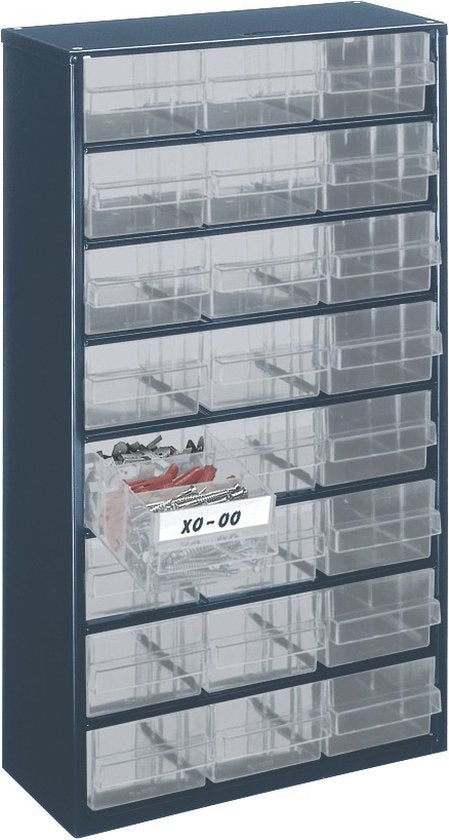 Raaco - Armoire à tiroirs en métal - 24 tiroirs