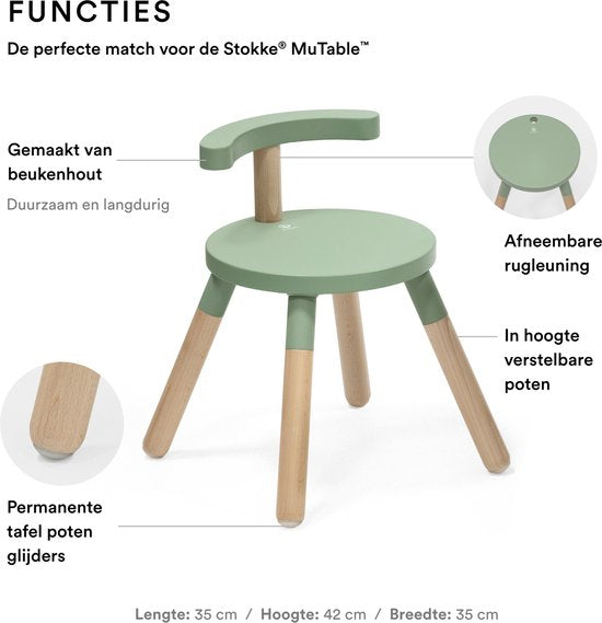 Chaise Stokke® MuTable™ V2 Clover Green