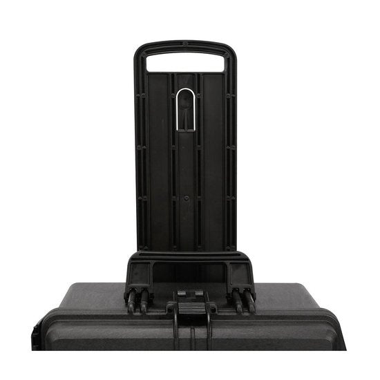 Perel Valise rigide, trolley, poignée télescopique, étanche (IP67), mousse cloutée, mousse à picots, 4 serrures, polypropylène, noir, 604 x 473 x 283 mm