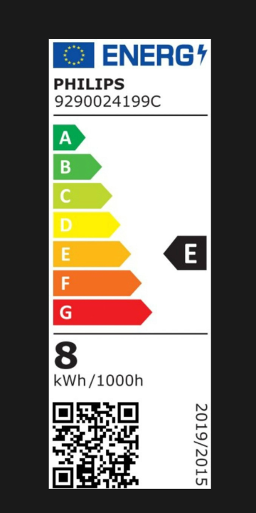 Ampoule LED à filament Philips G93 - E27 - 4,5 W - Équivalent 25 W - Dimmable - Rose