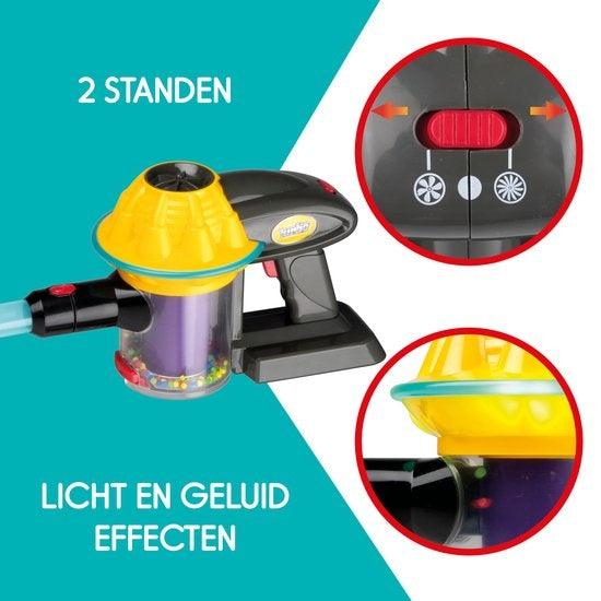 Aspirateur Jouet - Eddy Toys - Aspirateur bâton sans fil - Pour les enfants