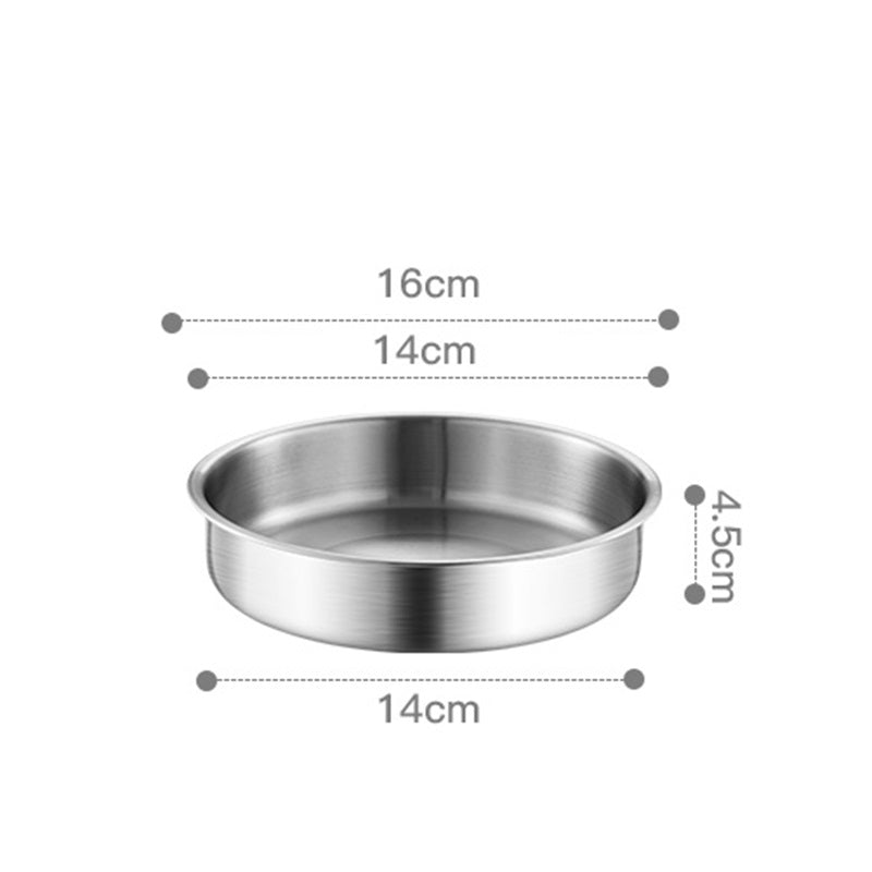 Assiette creuse Maxcook en acier inoxydable 304 - 16 cm