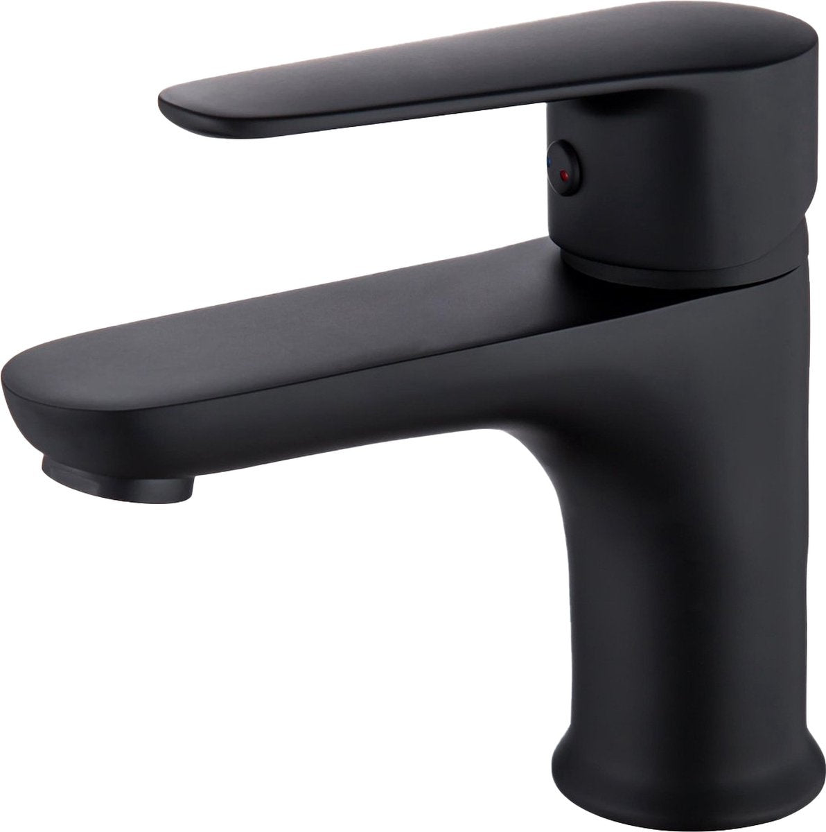 Robinet de salle de bain Inspire Noir incluant les connecteurs - Robinet de lavabo - Noir Chrome