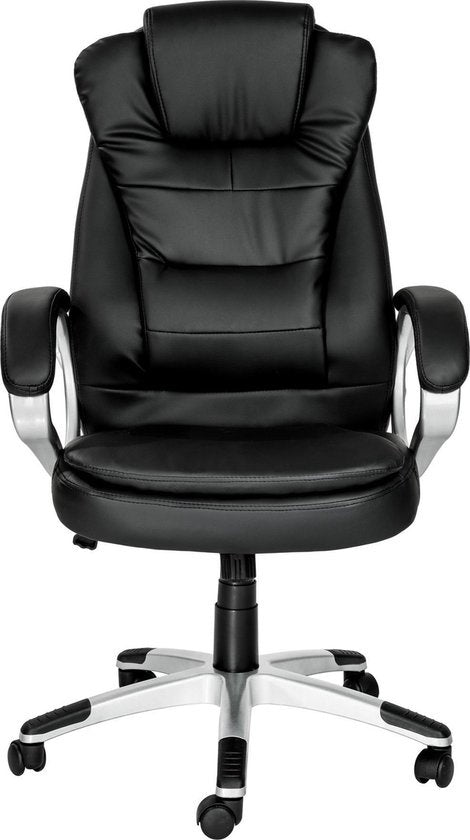 Tectake Luxury Design Office Chair - Noir - Cuir synthétique - Réglable - 400578